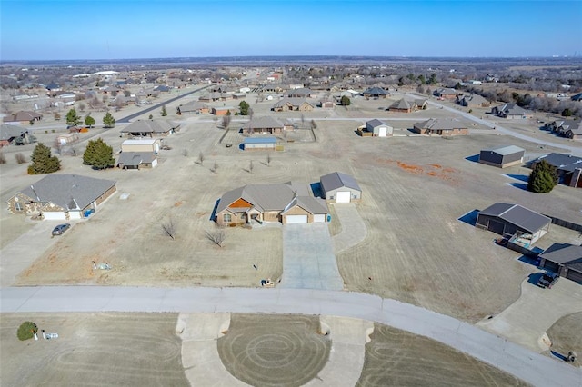 bird's eye view featuring a residential view