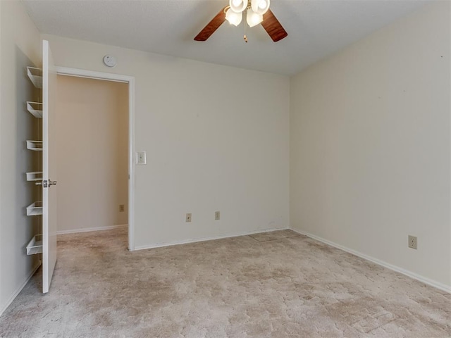 7000 N Libby Ave, Oklahoma City, OK 73132 - unfurnished room featuring ceiling fan and light colored carpet