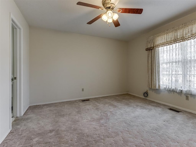7000 N Libby Ave, Oklahoma City, OK 73132 - unfurnished room with light colored carpet and ceiling fan