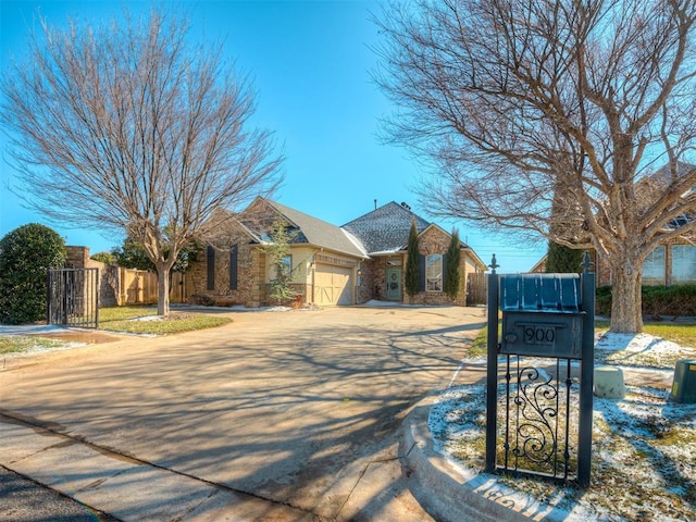 ranch-style house with a garage