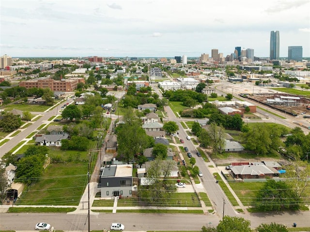 1315 NW 7th St, Oklahoma City, OK 73106 - birds eye view of property with a view of city