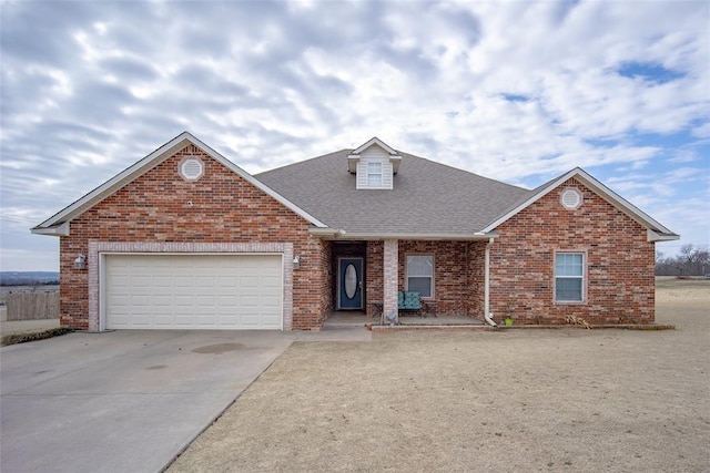 view of front of house featuring a garage