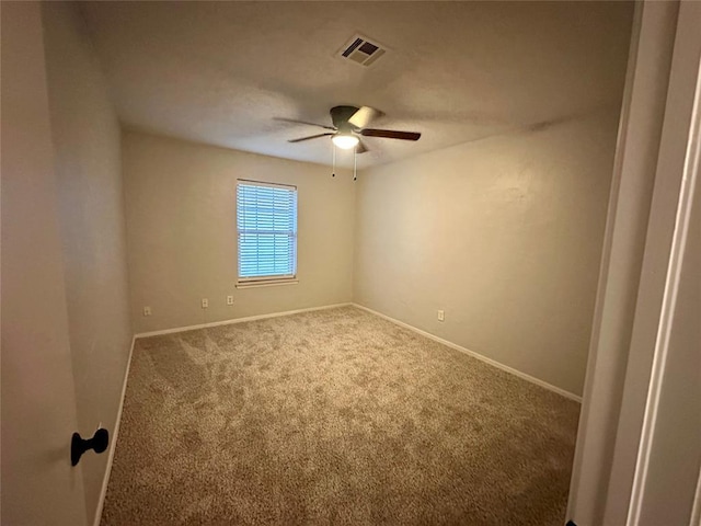 7191 NW 16th St, Bethany, OK 73008 - carpeted empty room with ceiling fan