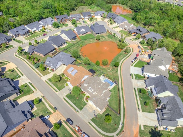 7308 Sunset Sail Ave, Edmond, OK 73034 - drone / aerial view with a water view and a residential view