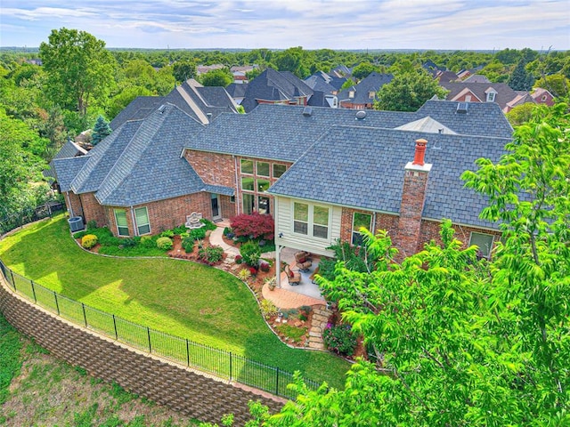 405 Flint Ridge Ct, Norman, OK 73072 - view from above of property