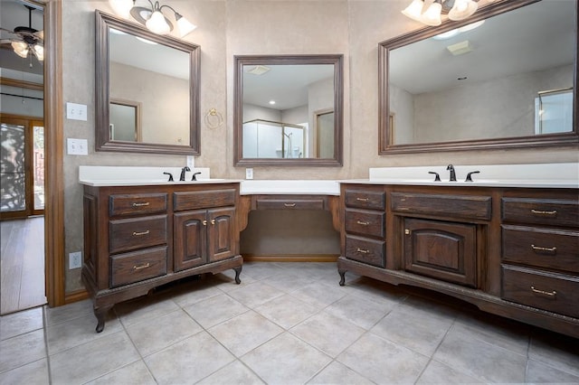 1601 Vandivort Pl, Edmond, OK 73034 - bathroom featuring tile patterned floors and vanity