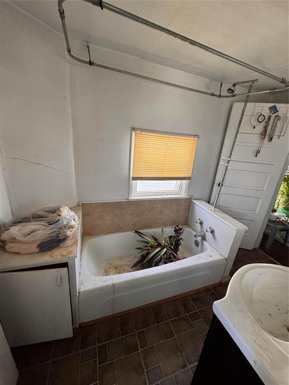 bathroom with a bath