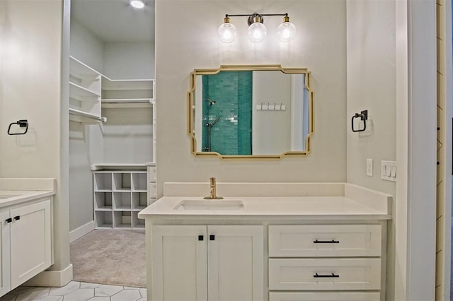 bathroom with vanity