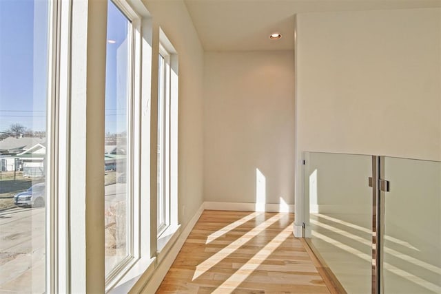 interior space featuring light hardwood / wood-style flooring