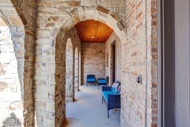 3910 Sienna Rdg, Newcastle, OK 73065 - exterior space featuring stone siding, brick siding, and a porch