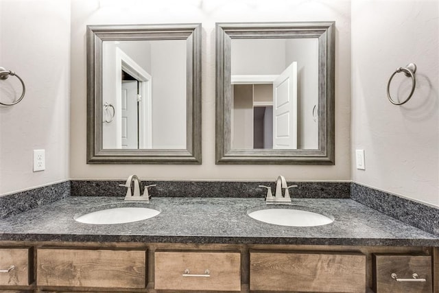3910 Sienna Rdg, Newcastle, OK 73065 - bathroom with double vanity and a sink
