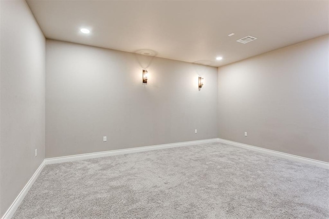 3910 Sienna Rdg, Newcastle, OK 73065 - carpeted spare room featuring recessed lighting, baseboards, and visible vents