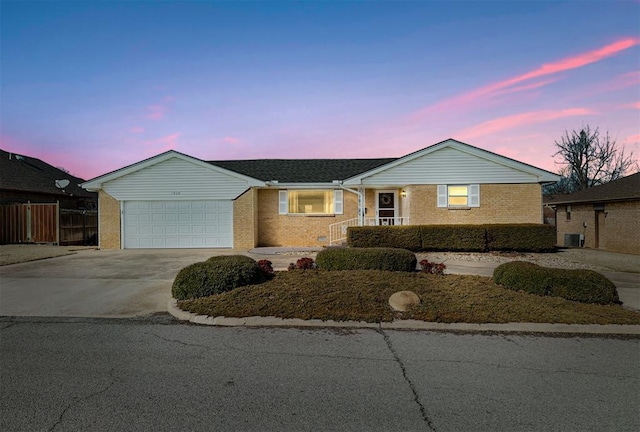 ranch-style house with a garage