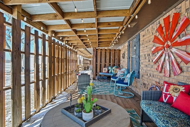 view of patio featuring outdoor dining space