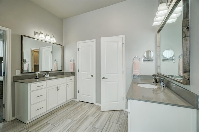 bathroom featuring vanity