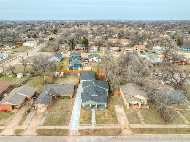 bird's eye view featuring a residential view