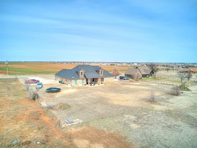912 Ash NE, Piedmont, OK 73078 - drone / aerial view featuring a rural view