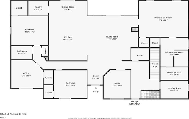 912 Ash NE, Piedmont, OK 73078 - view of layout