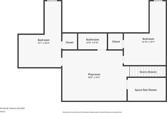912 Ash NE, Piedmont, OK 73078 - floor plan