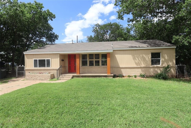 3805 SE 26th St, Del City, OK 73115 - single story home featuring brick siding, a shingled roof, and a gate