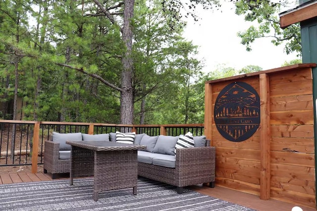 161720 N 4335th Rd, Clayton, OK 74536 - deck with an outdoor living space