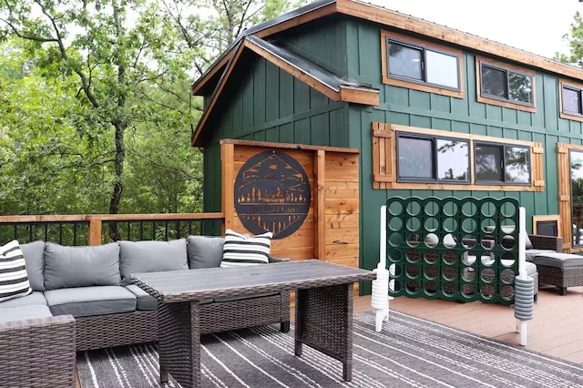 161720 N 4335th Rd, Clayton, OK 74536 - deck with an outdoor living space