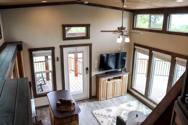 161720 N 4335th Rd, Clayton, OK 74536 - living room with light wood-type flooring and a wealth of natural light