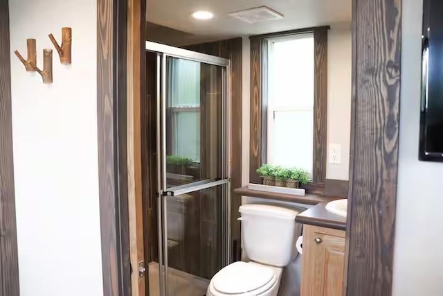 161720 N 4335th Rd, Clayton, OK 74536 - full bath with vanity, toilet, and a shower stall
