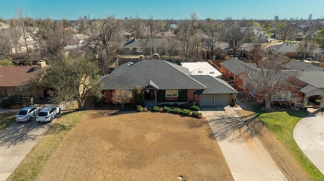 birds eye view of property featuring a residential view