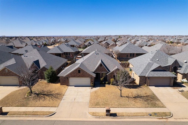 bird's eye view featuring a residential view