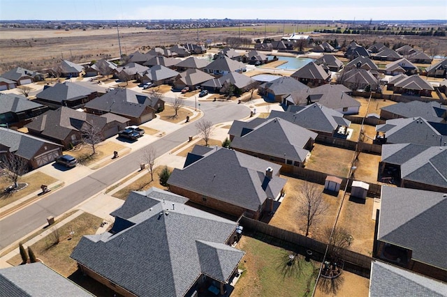 bird's eye view with a residential view