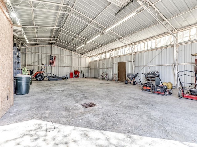 1802 N 15th St, Perry, OK 73077 - garage with metal wall