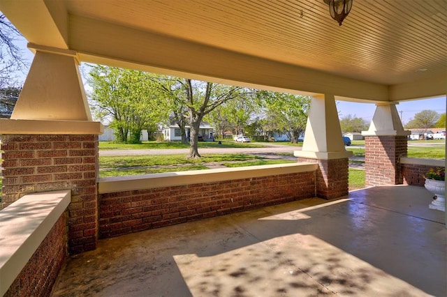 view of patio / terrace featuring covered porch