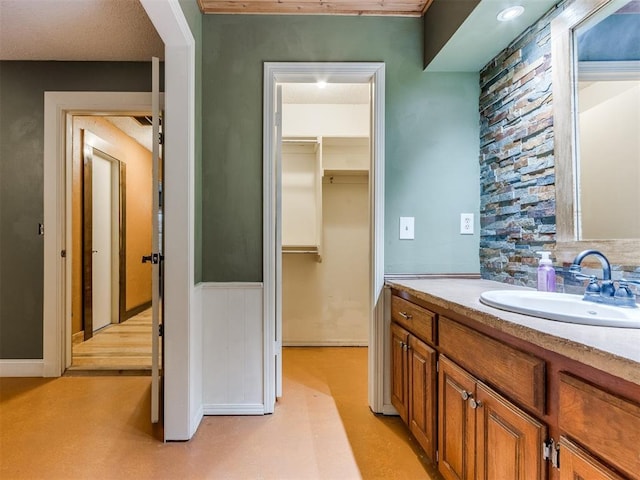 bathroom featuring vanity