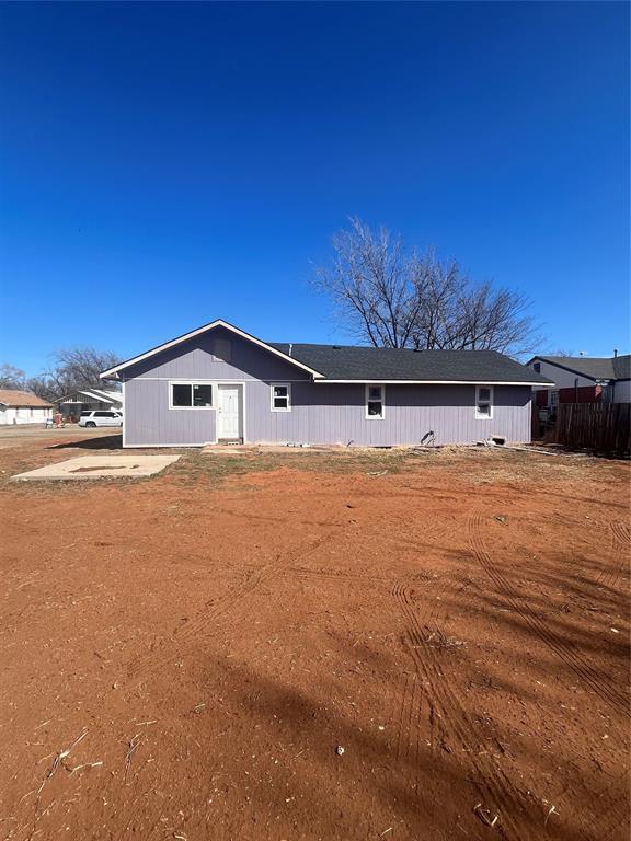 view of back of property