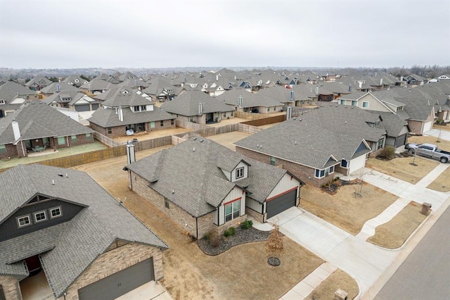 bird's eye view featuring a residential view