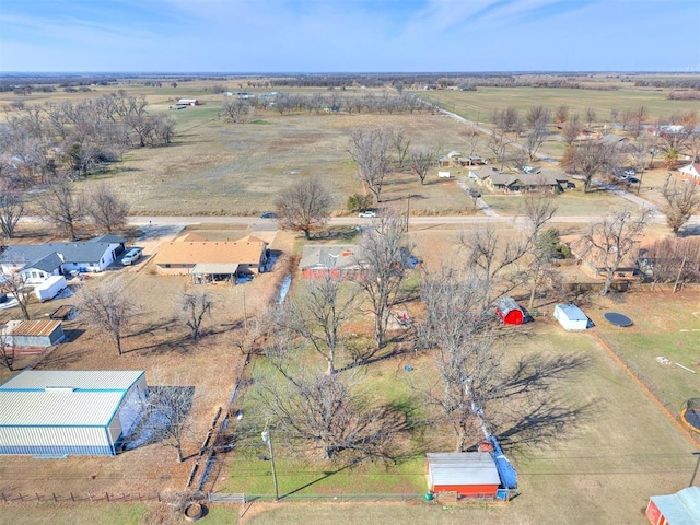 drone / aerial view featuring a rural view