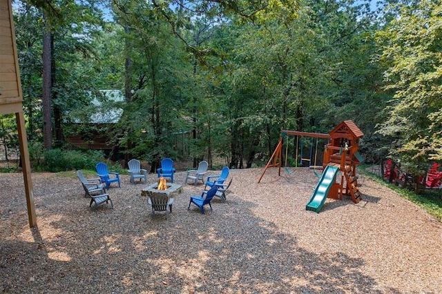 view of community playground