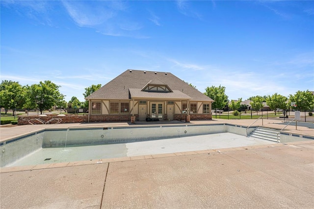 1525 NW 176th St, Edmond, OK 73012 - community pool with french doors, a patio area, and fence