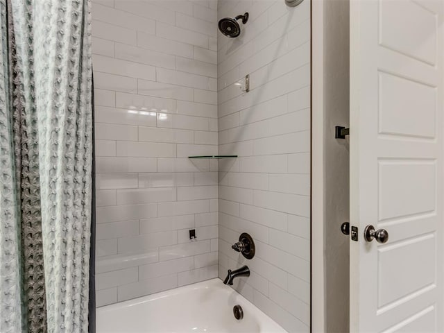 full bath featuring shower / tub combo