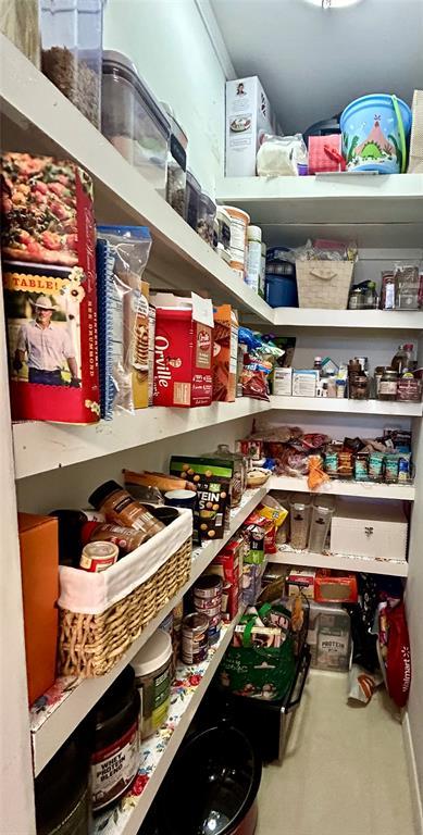 view of pantry