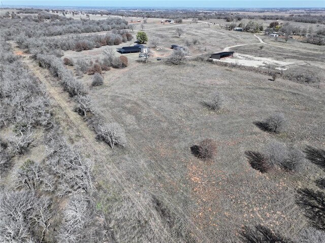 bird's eye view featuring a rural view