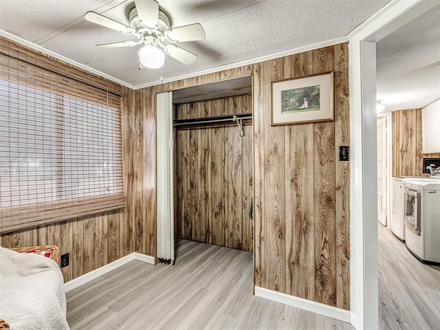 closet featuring washer and dryer