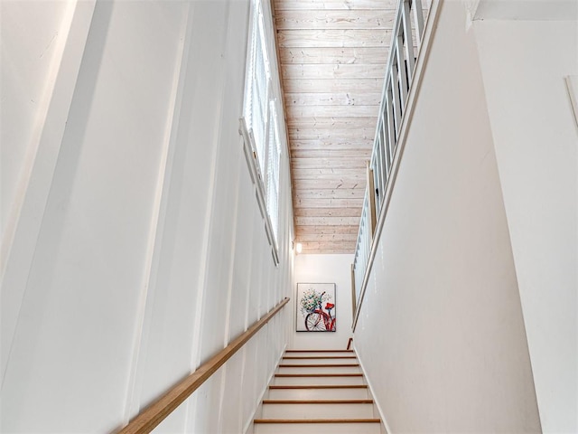 20 Redbud Ln Unit B, Carlton Landing, OK 74432 - stairs featuring wooden ceiling