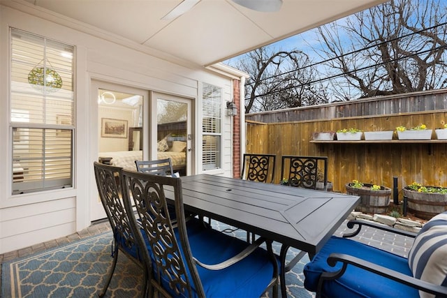 view of sunroom / solarium