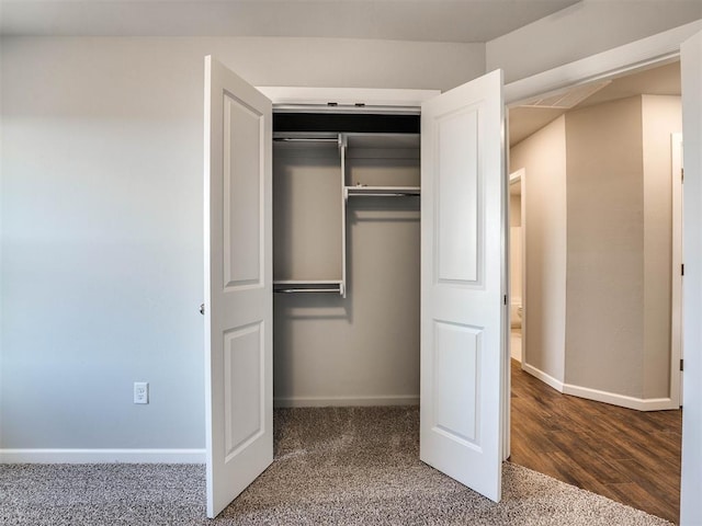 view of closet