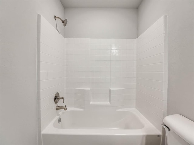 full bath featuring shower / washtub combination and toilet