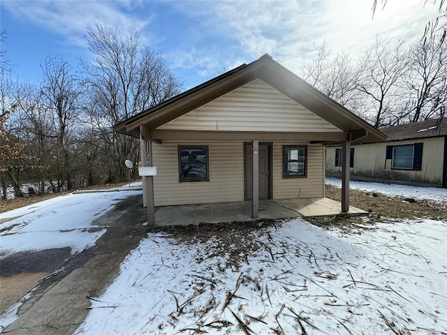 view of bungalow-style home