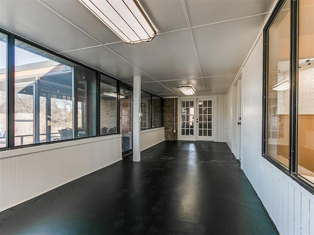 interior space with french doors