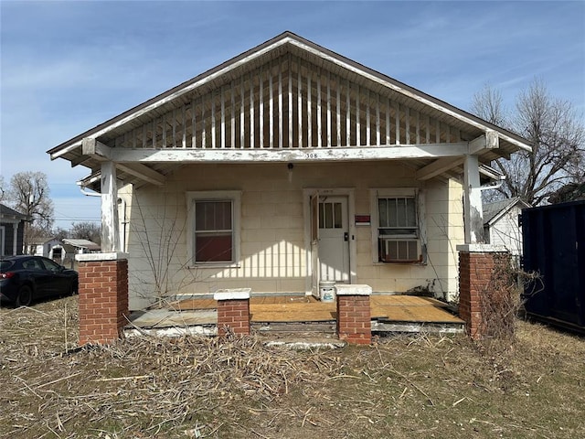 view of bungalow-style home